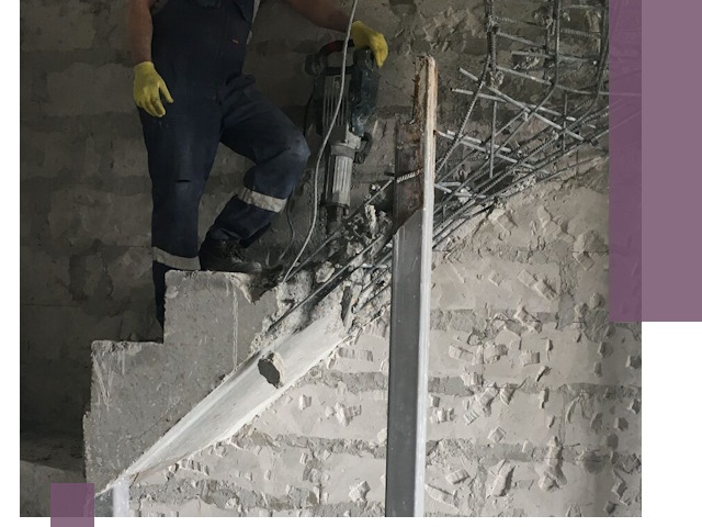 Демонтаж металлических и бетонных лестниц в Гусе-Хрустальном