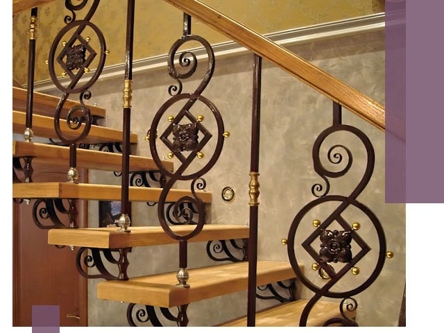 Изготовление кованых лестниц под ключ в Гусе-Хрустальном