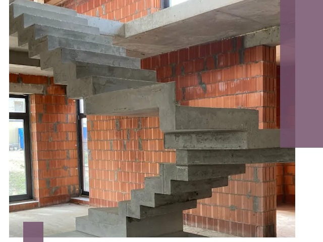 Изготовление бетонных лестниц под ключ в Гусе-Хрустальном