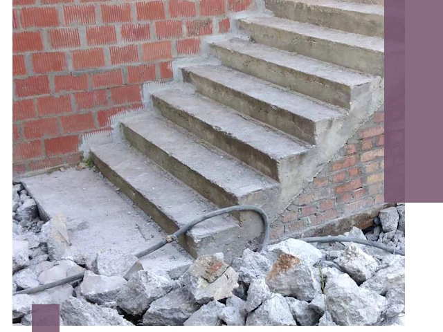 Демонтаж бетонных лестниц в Гусе-Хрустальном: быстро и безопасно