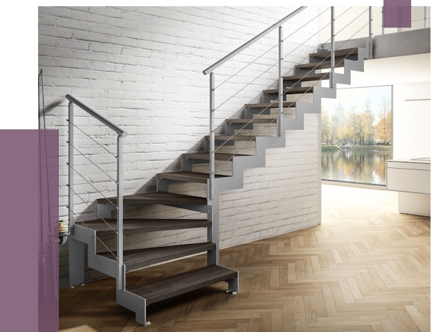 Г-образные лестницы под ключ в Гусе-Хрустальном от 38780 руб. | ПРОЛЁТ-Гсь