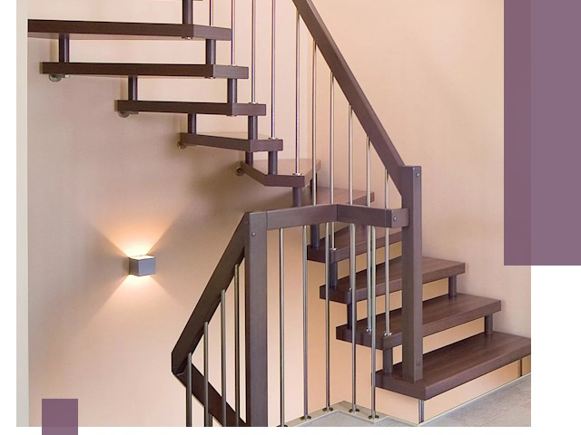 Изготовление лестниц на больцах в Гусе-Хрустальном под ключ