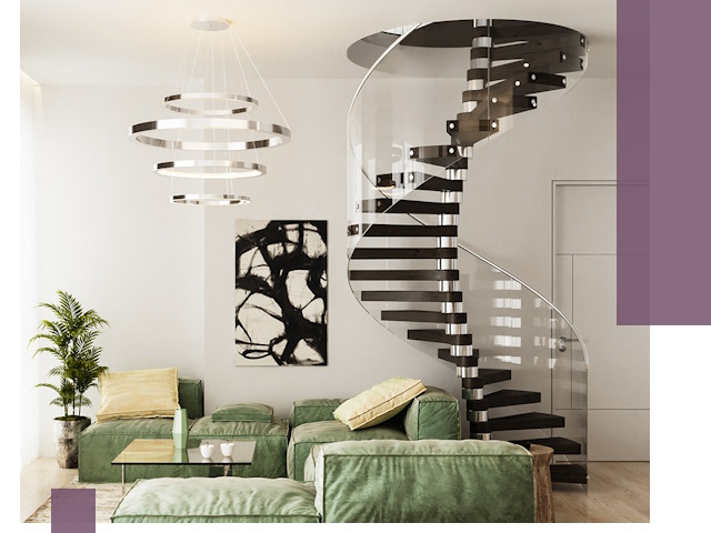 Лестницы для двухуровневой квартиры в Гусе-Хрустальном — изготовление и монтаж