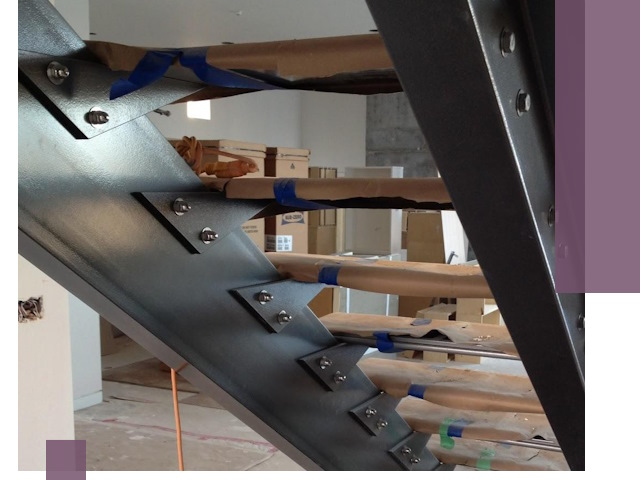 Усиление лестничных конструкций и усиление опор в Гусе-Хрустальном