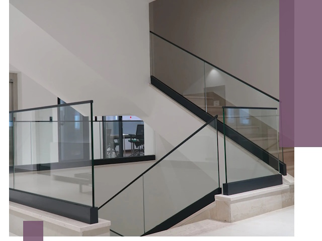 Стеклянные перила премиум-класса с установкой в Гусе-Хрустальном