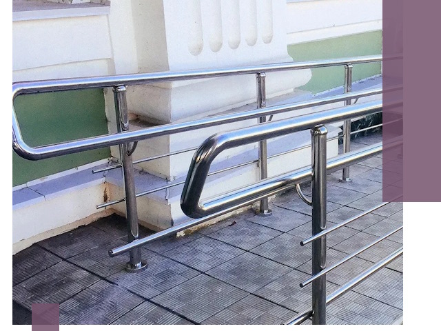 Ограждения пандусов из металла и нержавейки в Гусе-Хрустальном