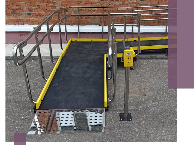 Изготовление наклонных пандусов для инвалидов в Гусе-Хрустальном