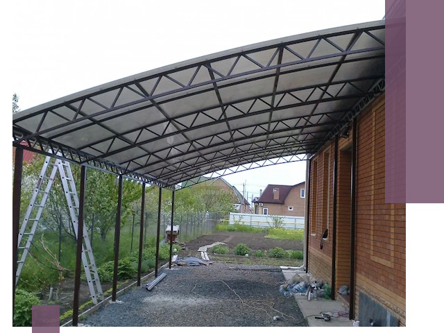 Профессиональный монтаж навесов под ключ в Гусе-Хрустальном