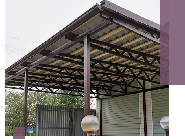 Навесы под ключ в Гусе-Хрустальном: изготовление, монтаж и гарантия