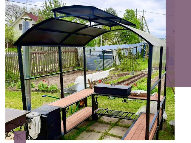 Навесы для барбекю в Гусе-Хрустальном: изготовление, монтаж и демонтаж