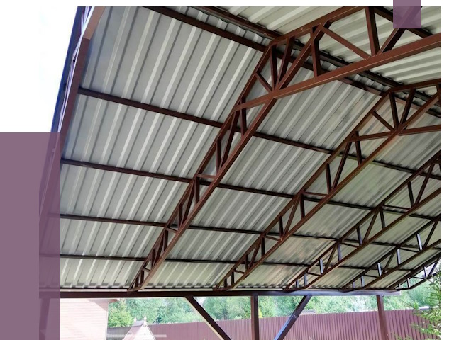 Навесы из профнастила в Гусе-Хрустальном от 7703 руб. | ПРОЛЁТ-Гсь