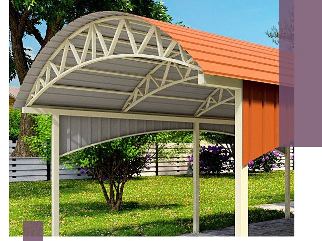 Навесы из профнастила под ключ в Гусе-Хрустальном — установка и монтаж