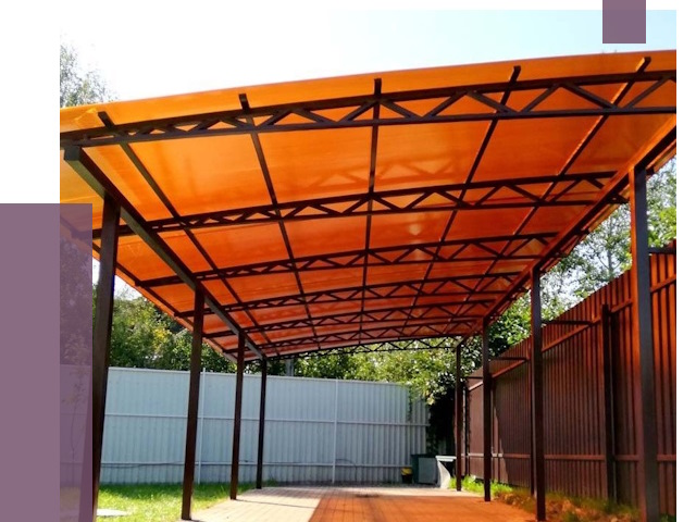 Односкатные навесы под ключ в Гусе-Хрустальном от 13747 руб. 