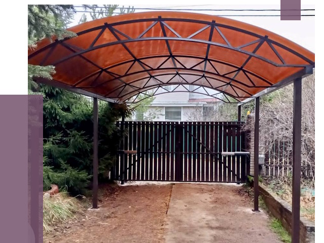 Арочные навесы в Гусе-Хрустальном от 13319 руб. — изготовление и монтаж | ПРОЛЁТ-Гсь