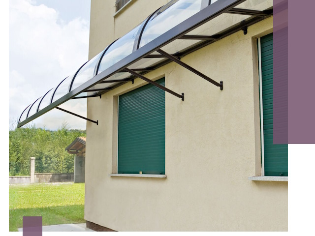 Козырьки над окнами в Гусе-Хрустальном — изготовление и монтаж по выгоде