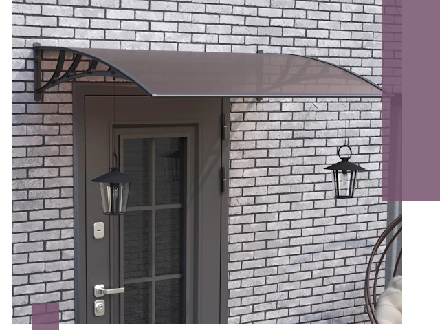 Недорогие козырьки и навесы под ключ в Гусе-Хрустальном