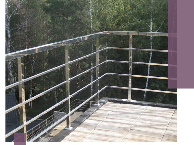 Парапеты из нержавеющей стали в Гусе-Хрустальном — изготовление и монтаж