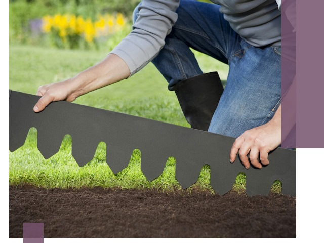 Металлические бордюры для газона в Гусе-Хрустальном — изготовление и монтаж