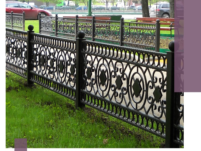 Секционные газонные ограждения под ключ в Гусе-Хрустальном